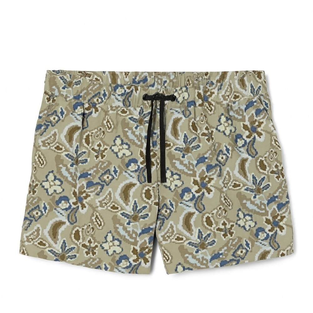 Mountain Hardwear Stryder Swim Shorts Green Floral Pattern Size M